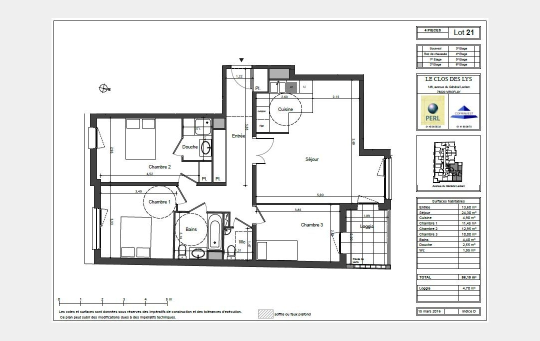 Annonces ANTONY : Appartement | VIROFLAY (78220) | 90 m2 | 432 000 &euro; 